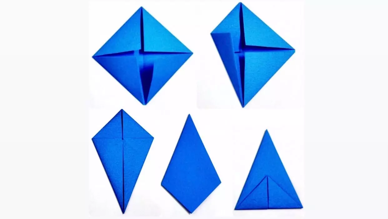Origami «Արեւ»: արեւ folded ներդաշնակ թղթի երեխաների հետ քայլ առ քայլ: Ինչպես կատարել մի մոդուլային նավեր, ըստ սխեմայի Ձեր սեփական ձեռքերով. 27033_27