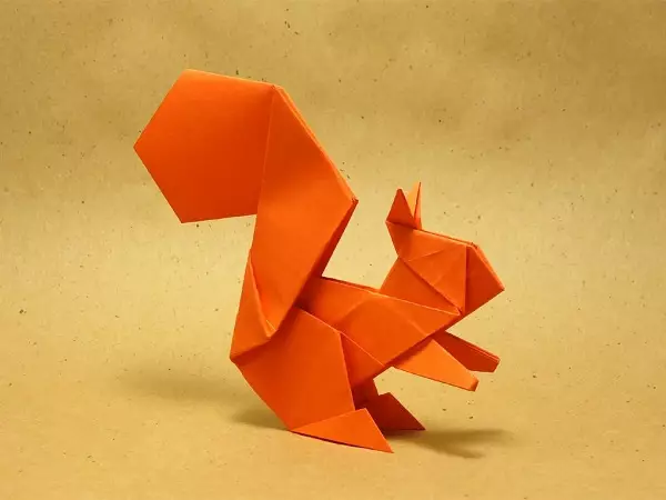 Origami จากกระดาษสำหรับเด็กอายุ 8-9 ปี: โครงร่างแสงแบบทีละขั้นตอนสำหรับเด็กผู้ชายและงานฝีมือสำหรับเด็กผู้หญิงด้วยมือของตัวเองความคิดที่เรียบง่ายสำหรับผู้เริ่มต้น 27047_11