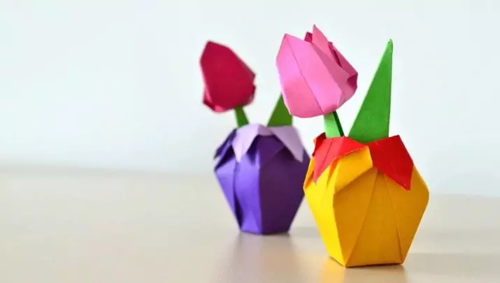 Origami จากกระดาษสำหรับเด็กอายุ 8-9 ปี: โครงร่างแสงแบบทีละขั้นตอนสำหรับเด็กผู้ชายและงานฝีมือสำหรับเด็กผู้หญิงด้วยมือของตัวเองความคิดที่เรียบง่ายสำหรับผู้เริ่มต้น 27047_2