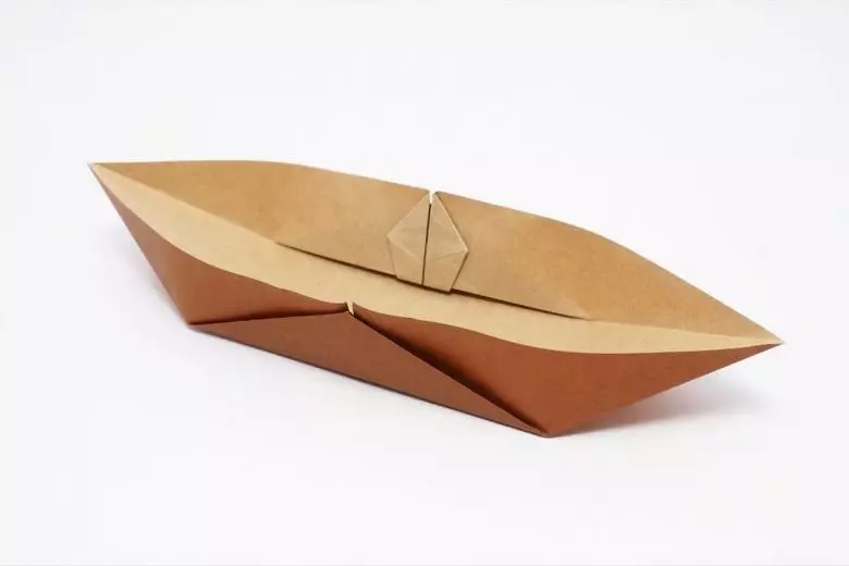 Origami „Boot“: Folding Schemes für Kinderboote. Wie für Schritt Schritt ein einfaches Boot mit einem Segel, mit eigenen Händen Anfänger zu machen? 27054_26