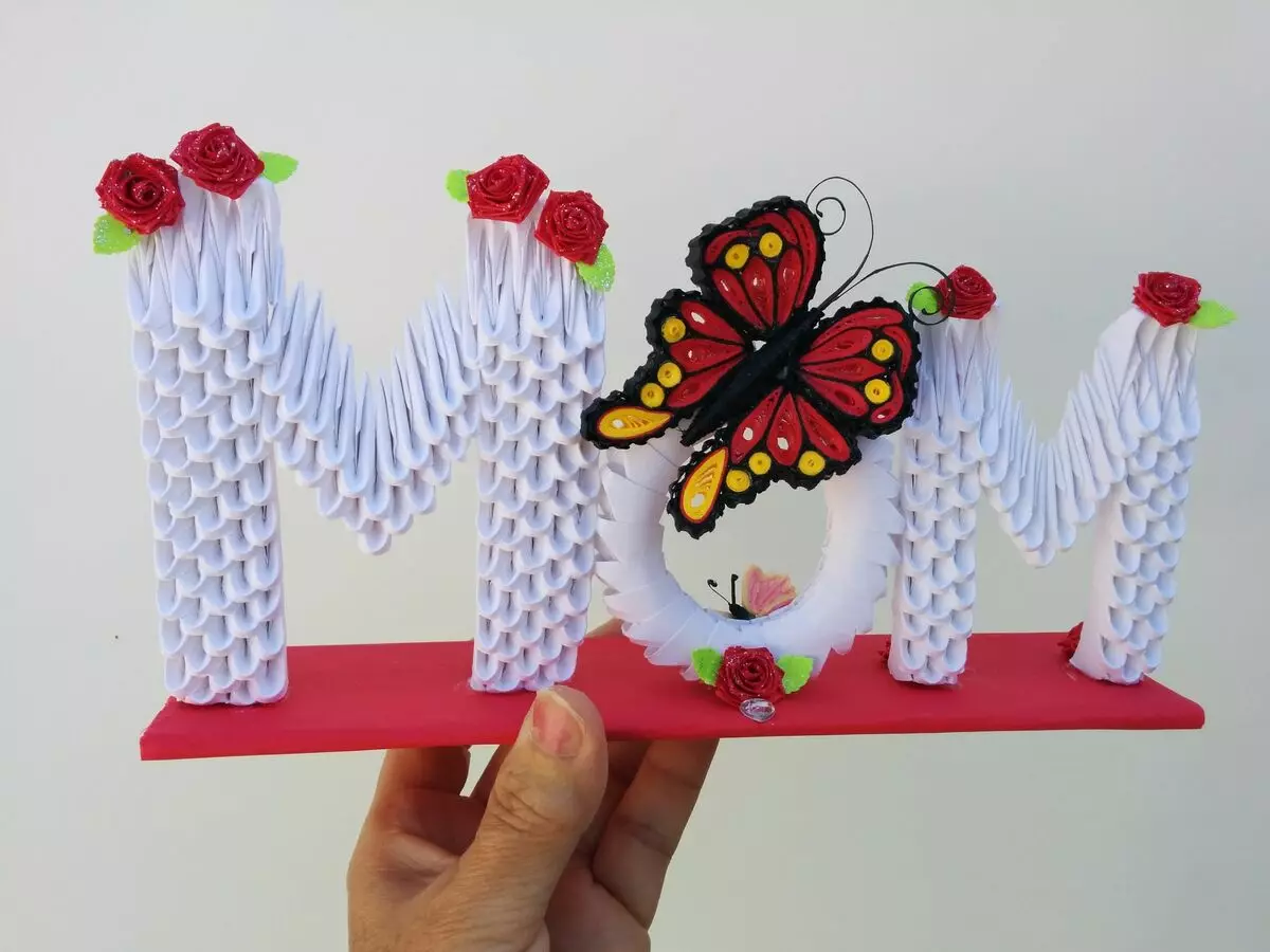 Volumetric Origami: Die Figuren aus Papier für Anfänger. Wie ein Dreieck und Quadrat nach dem Schema zu machen? Komplexe und Licht Handwerk 27061_14