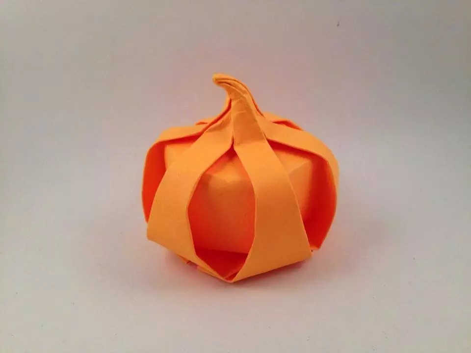 אוריגמי נפחית: דמויות מנייר למתחילים. כיצד להפוך משולש ולפי מרובע לתוכנית? אמנות מורכבות ואור 27061_17