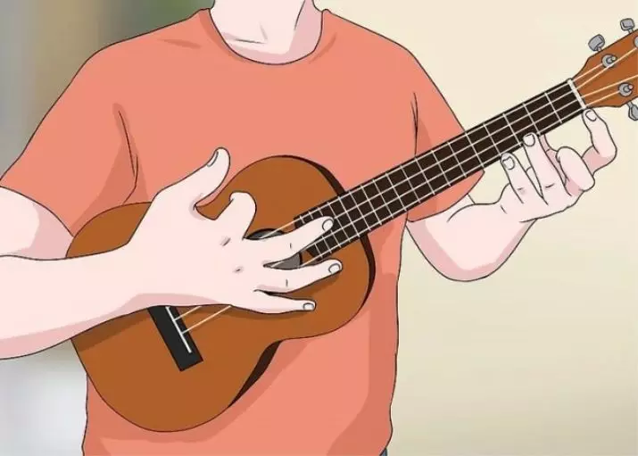 Borba na ukulele: sheme za početnike. Kako igrati „četiri”, reggae i druge vrste? Jednostavan i lagan borba 27075_2