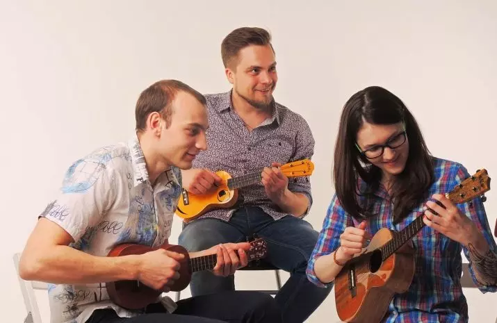 Borba na ukulele: sheme za početnike. Kako igrati „četiri”, reggae i druge vrste? Jednostavan i lagan borba 27075_4