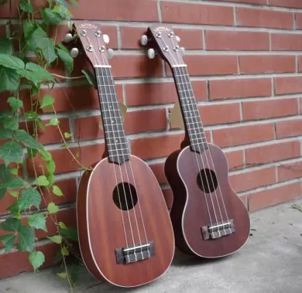 Kalite ukulele: gwosè nan cm, ki sa yo varyete ak diferans ki genyen yo, modèl 21 pous nan longè, mwayèn ak estanda opsyon 27076_16