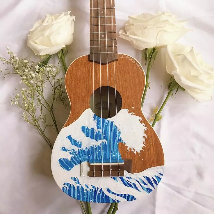 Ukulele Color and Design: Black and Pink, Yellow and Dark Orange, White and Transparent, Purple and Blue, Whole Color Hitle 27078_17