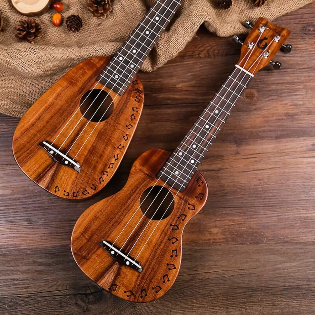 Ukulele Color and Design: Black and Pink, Yellow and Dark Orange, White and Transparent, Purple and Blue, Whole Color Hitle 27078_21