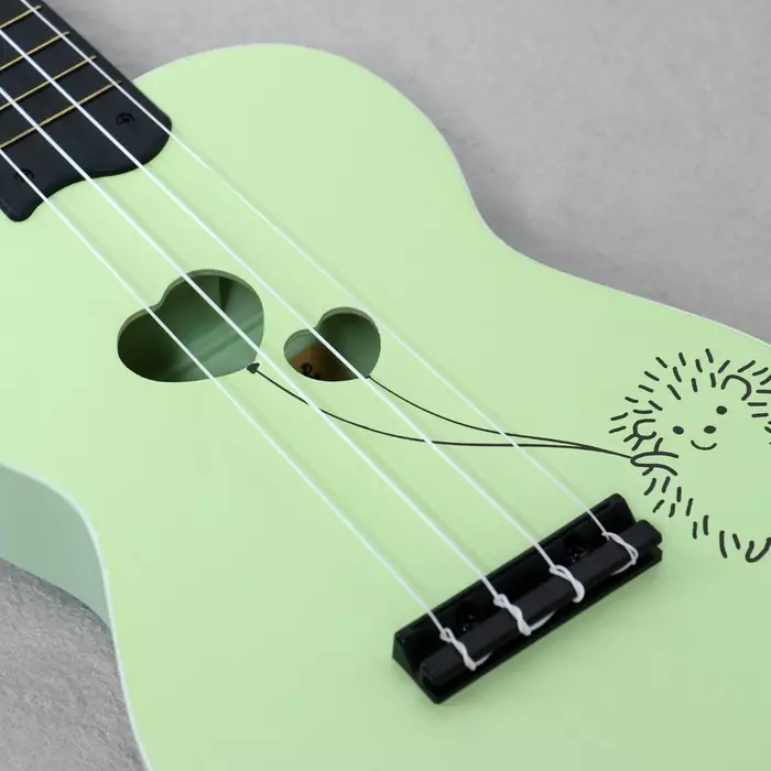 Ukulele Color and Design: Black and Pink, Yellow and Dark Orange, White and Transparent, Purple and Blue, Whole Color Hitle 27078_5