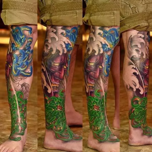 Япон битләре формасында тату: җеннәр һәм аларның мәгънәләре. Япония стилендәге татуировкалар эскизлары. 