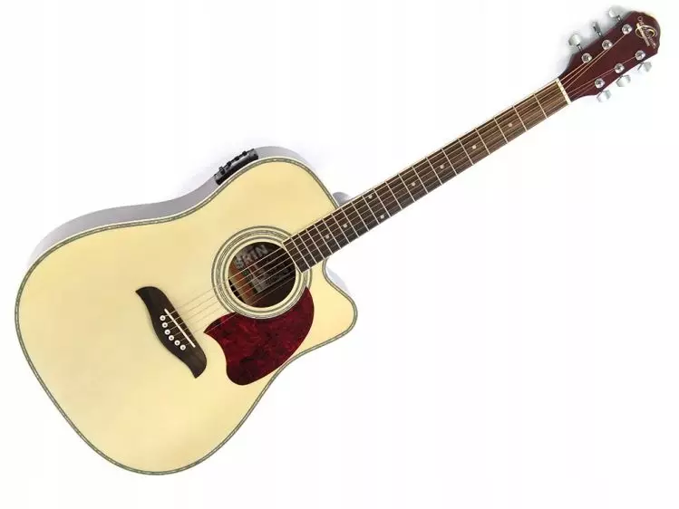 Oscar Schmidt Guitars: Guitars site na Soluicbur, Acoustic, ụdị electrouse na kpochapụwo, atụmatụ na ndụmọdụ maka ịhọrọ 27100_9