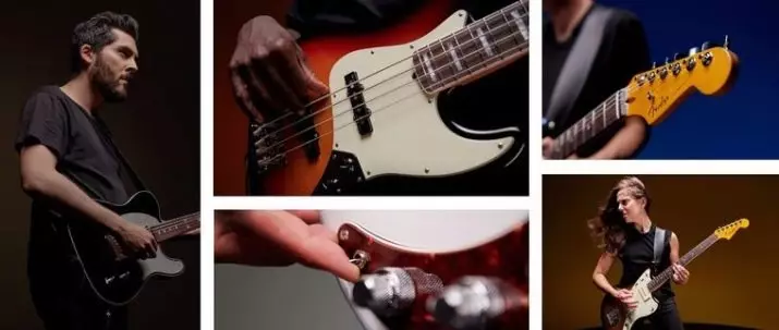 Stratocaster Fender (45 Grianghraif): Giotáir Acoustasonic Meiriceánach agus Meiriceánach Ultra, Bullet agus Affinity, Deluxe agus Jeff Beck Giotáir leictreacha, Deluxe agus Jeff Beck, Forbhreathnú ar shraith agus samhlacha eile 27105_28