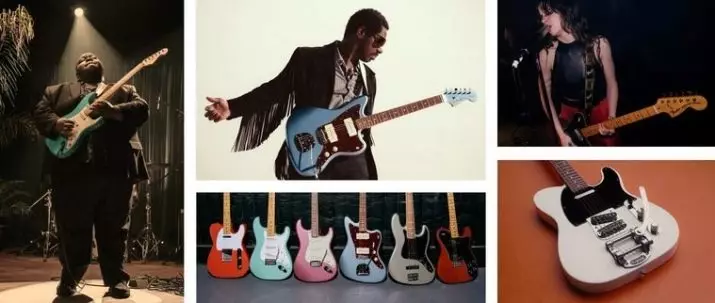 Stratocaster Fender (45 Grianghraif): Giotáir Acoustasonic Meiriceánach agus Meiriceánach Ultra, Bullet agus Affinity, Deluxe agus Jeff Beck Giotáir leictreacha, Deluxe agus Jeff Beck, Forbhreathnú ar shraith agus samhlacha eile 27105_36