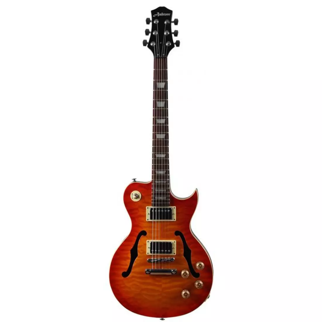 Ashtone gitaren: elektryske gitaar ST-200 BLS en ST-100 BLS, BAS-Guitar AB-11 BK en AB-12 BK, AB-10 BK en oare modellen 27108_6