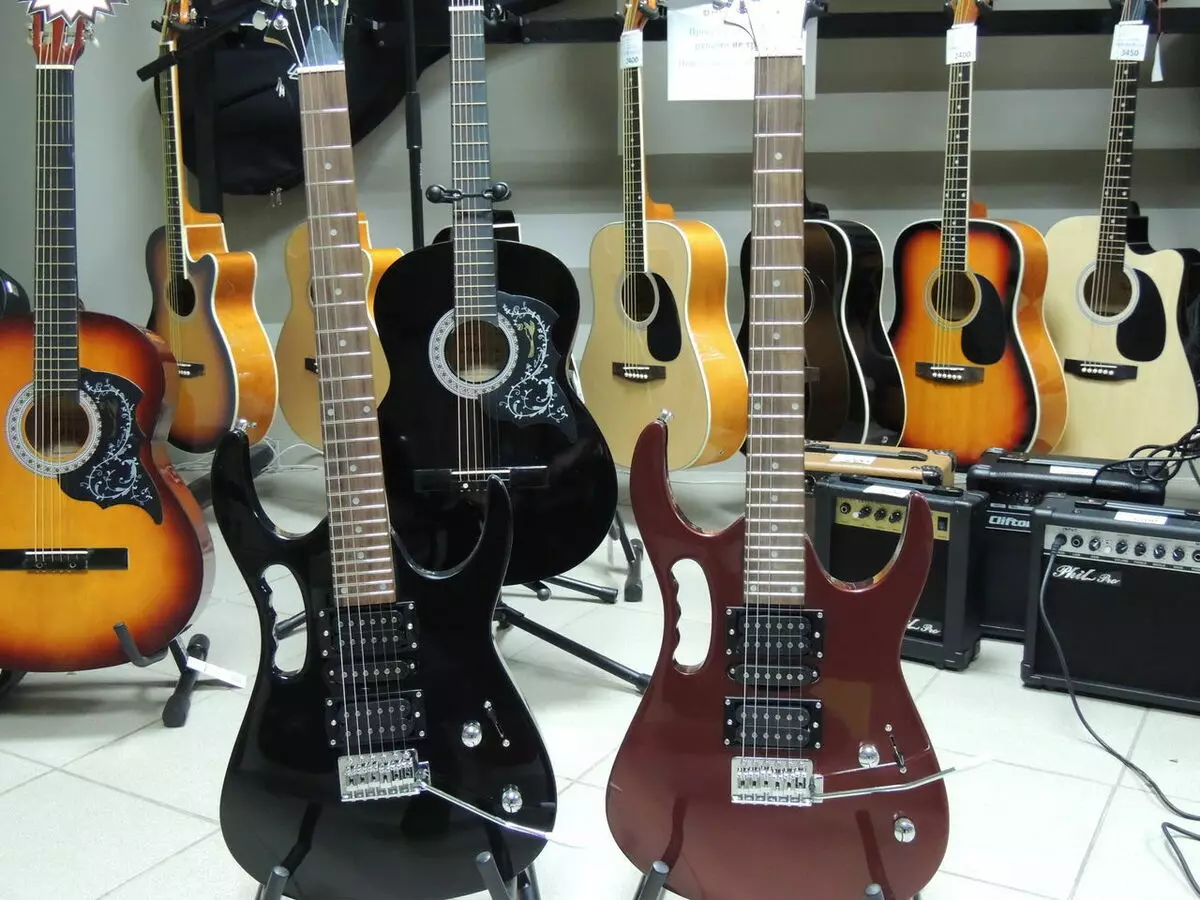 Zombie gitaros: elechitarai ir boso gitaros, EDG-45 ir JS-1, V-165 ir RMB-50, kiti modeliai 27124_2
