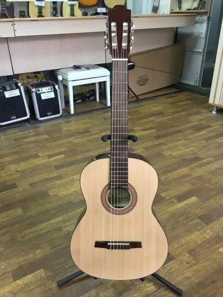 होहनर गिटार: क्लासिक एचसी -06 आणि ध्वनिक एचडब्ल्यू220 एन, बास गिटार आणि इतर मॉडेल, देश-निर्माता आणि पुनरावलोकने 27146_12
