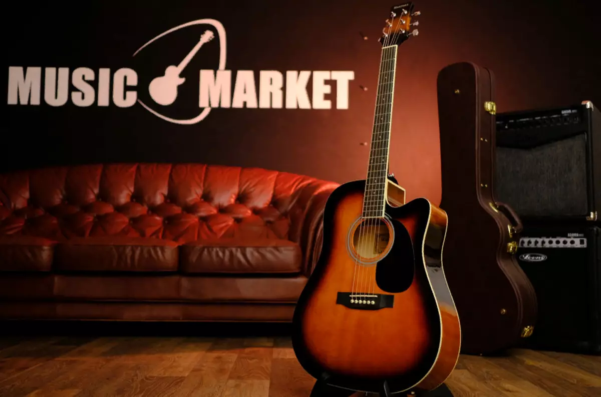 Guitar Martinez: Điện và cổ điển, nhà sản xuất đồng quê, W-91C BK và W-124 BC / N, Acoustics W-164 P / SB và các mô hình khác, đánh giá