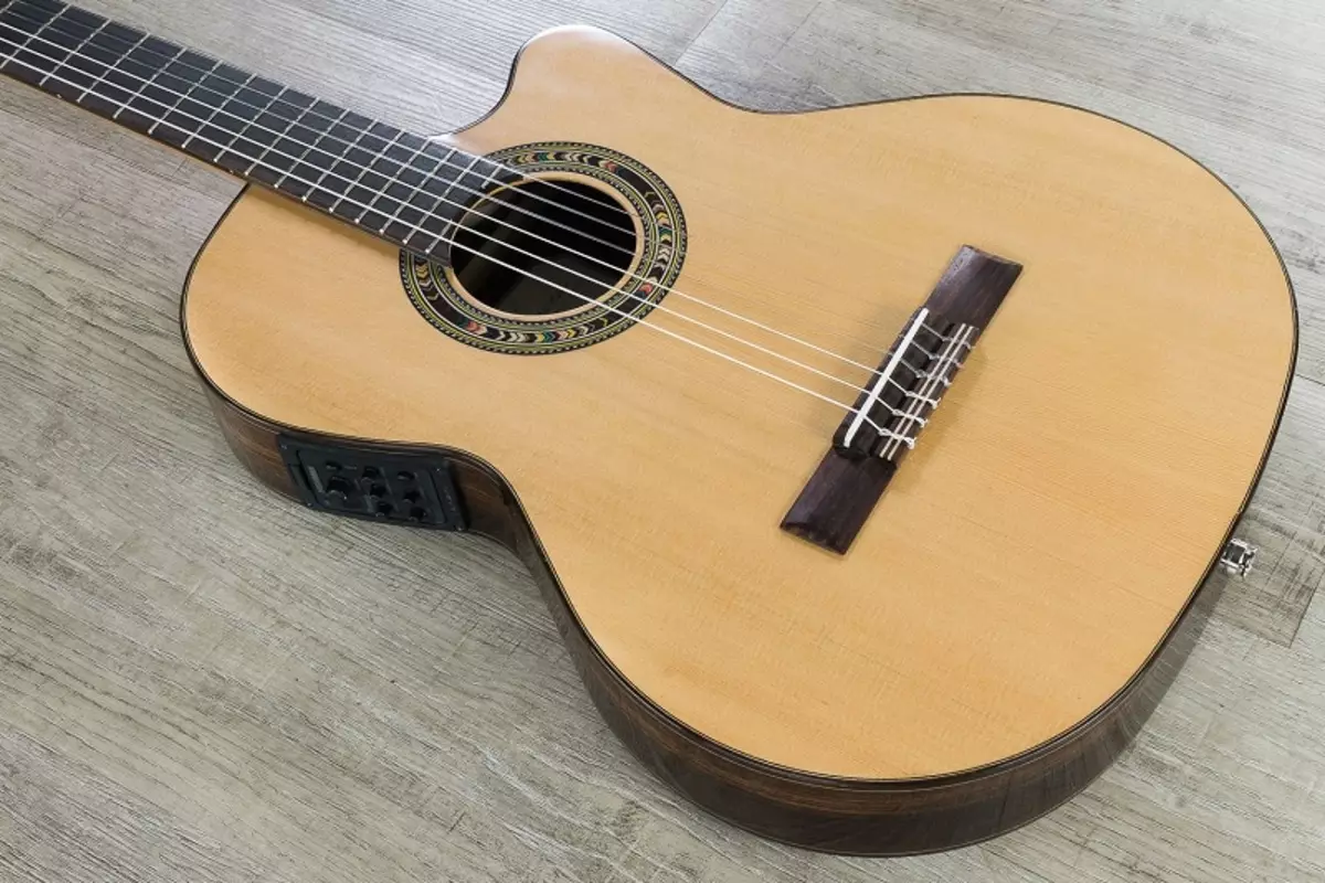 Ang labing kaayo nga mga gitara sa acoustic alang sa mga nagsugod: Unsa ang pagpili alang sa usa ka bag-ohan? Rating sa mga kompaniya ug mga top nga mga modelo sa ubos nga gasto, mga tip sa pagpili sa mga acoustics 27161_5