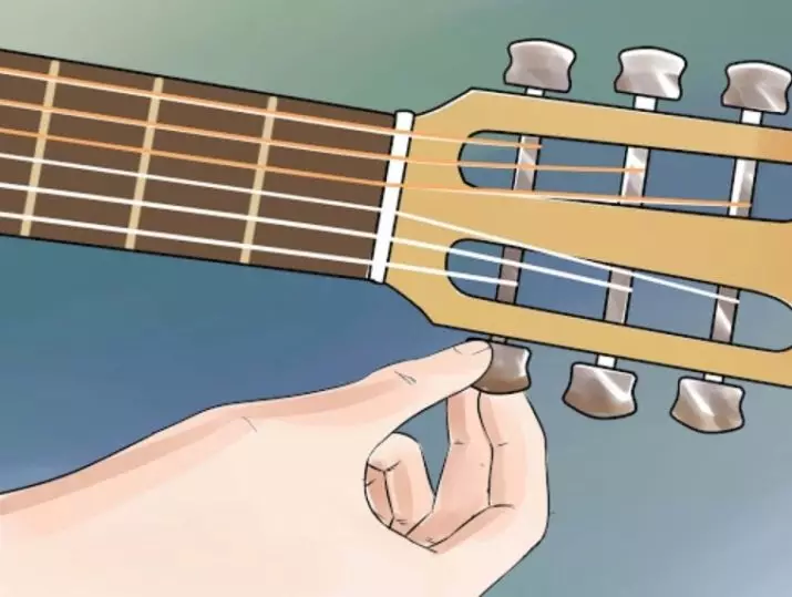string nilon pikeun gitar akustik: kumaha carana nempatkeun sarta tarikan? Naon string sintétik mangrupakeun hadé? 27162_16