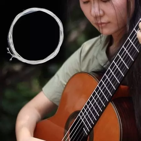 Nylon string untuk gitar akustik: Bagaimana cara menempatkan dan menarik? String sintetis apa yang lebih baik? 27162_17