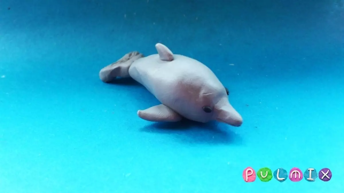 Делфин от пластилин: как да се направи това стъпка по стъпка? Как да направите делфин на вълната в постепенно го направите сами? 27176_3
