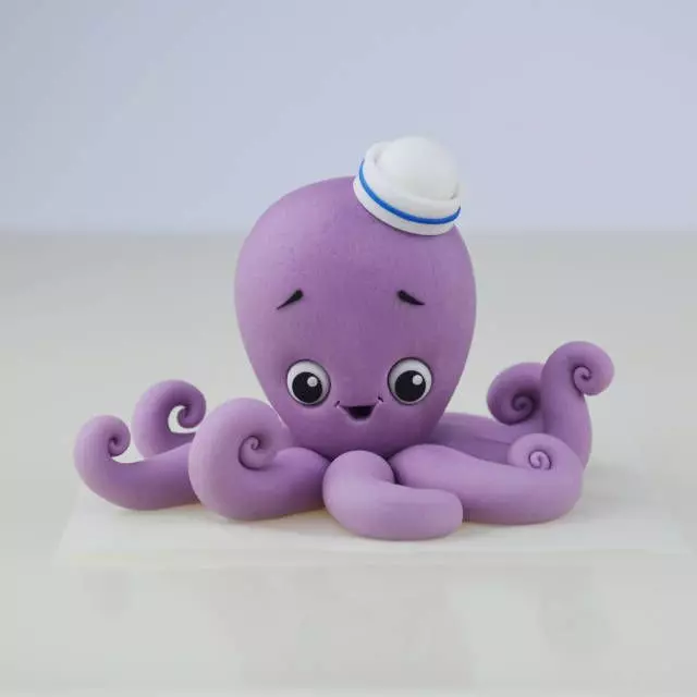 Octopus from plasticine: how to make it children on cardboard step by step? How to make a bulk octopus in stages? Tips on laying 27180_15