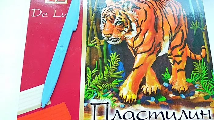 Τίγρη από πλαστελίνη: Πώς να φτιάξετε μια τίγρη των παιδιών παράκαμψης βημάτων; Πώς να φτιάξετε ένα saber-chap και λευκό τίγρη με τα χέρια σας; 27190_7