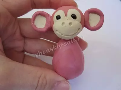 Mono de plastilina: como facer que un simple mono nenos pasen paso a paso? Como facer diferentes figuras en etapas? 27192_16
