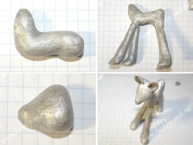 來自橡皮泥的小馬：如何讓小雕像我的小馬一步一步一步？如何製作閃光？月亮造型階段，美麗的小馬 27201_22