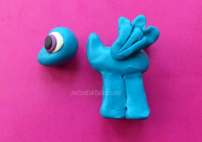 Pony from plasticine: how to make a figurine My Little Pony step by step children? How to make sparkle? Moon modeling stages, beautiful little pony 27201_29