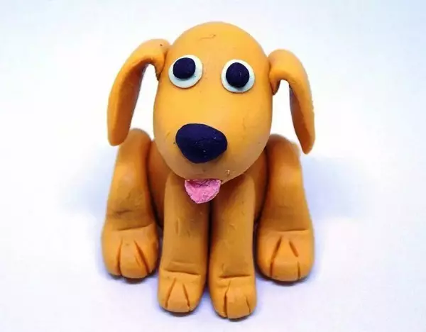 Kuinka tehdä koira muovista? 88 Kuva Kuinka tehdä koira lapsille Acorns ja Plasticine? Step-by-Step Husk ja muut luvut 27212_14