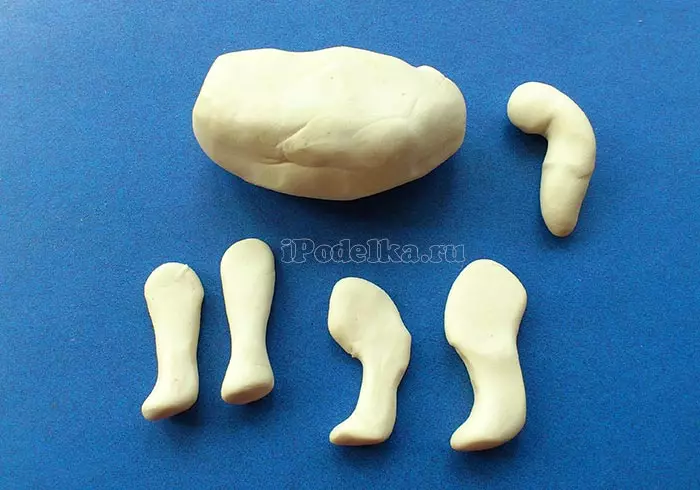 어떻게 plasticine에서 개를 만드는 방법? 도토리와 plasticine에서 어린이를위한 개를 만드는 방법 88 사진? 단계별 껍질 및 다른 도면 27212_31