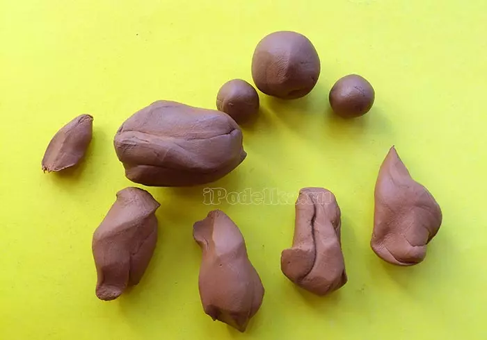 Necə plastilin bir it etmək üçün necə? acorns və plastilin uşaqlar üçün bir it üçün necə 88 foto? Addım-addım qabıq və başqaları 27212_36