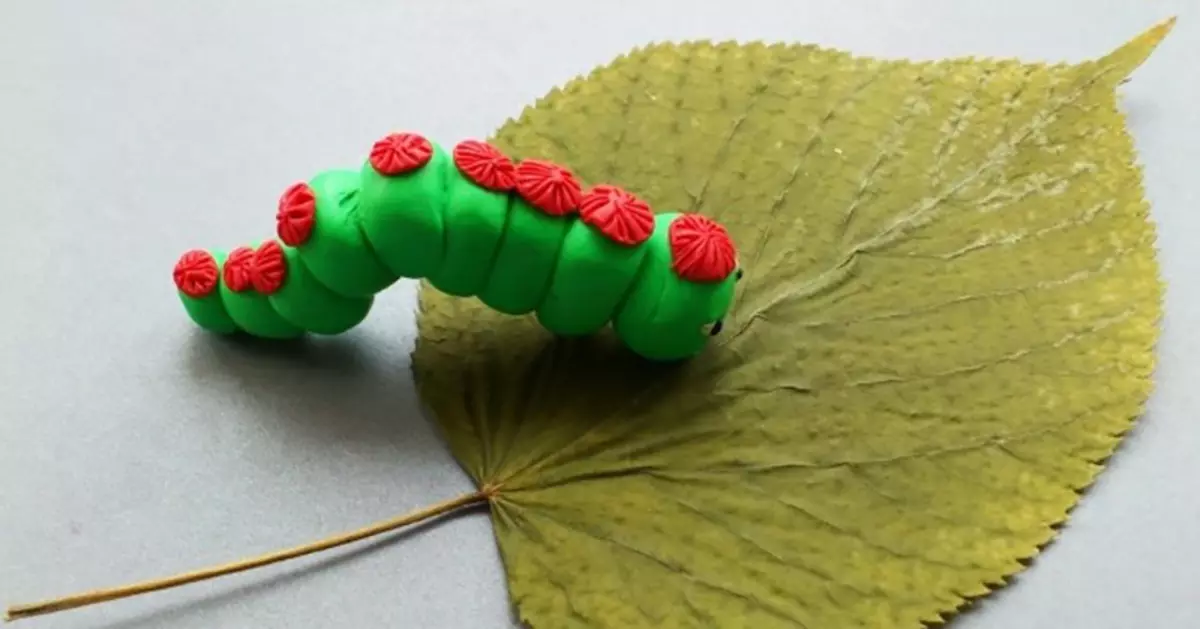 Caterina caterpillar (51 foto): come farlo con le castagne? Come fare da plastilina con le ghiande? Impressionante per i bambini di 3-4 e 5-6 anni 27214_4