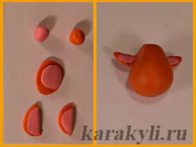 Plasticine ከ Bull: እንዴት ቋጥኞችና plasticine ውጭ አንድ በሬ እርምጃ ማድረግ? እንዴት ልጆች ራስ ምስል ለማድረግ? በራስህ እጅ ጋር ብርሃን ሞዴሊንግ 27218_10