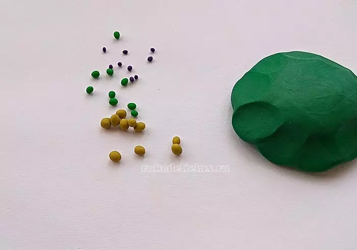 Tortuga de plastilina (57 fotos): Como facer unha tartaruga para nenos de plastilina e nogal shell? Maspeake con golpes. Como facelo de plastilina en cartón? 27224_15