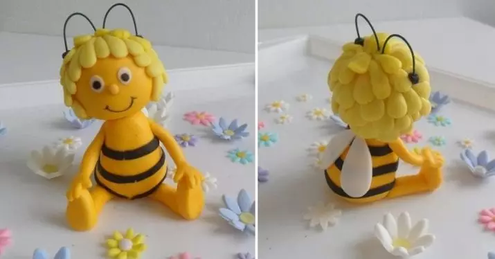 प्लास्टाइनला पासून मधमाशी: एक चतुर मुलांसह मधमाशी कसे बनवायचे? ब्लाइंड माया कसे स्वतः करू? उत्साही मधमाशी मॉडेल वर मास्टर क्लास 27230_13