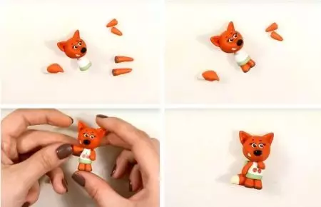 Fox fra plasticine (43 bilder): Hvordan lage en festeanord fra plasticine og stikker trinn for trinn for barn? Hvordan gjøre det nybegynner med egne hender? 27231_37