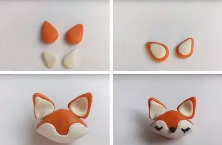 Fox from Plasticine (43 photos): How to make a fastener from plasticine and stakes step by step for children? How to make it novice with your own hands? 27231_41