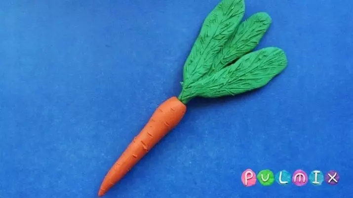 Carottes de pâte à modeler: Comment faire des carottes aux enfants en étapes? De quoi avez-vous besoin de le faire? Conseils sur la pose 27236_14