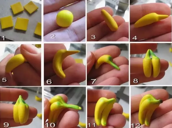 Frugt af plastik (43 billeder): Kurvmodellering Frugt til børn. Sådan sculpt vase med frugt fra letvægts plasticine? Hvad mere kan du lave? 27243_39