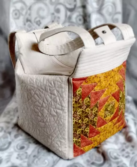 Пачуърк чанти (91 снимки): японски Пачуърк Шевни Моделите от Patchwork Style 2741_13