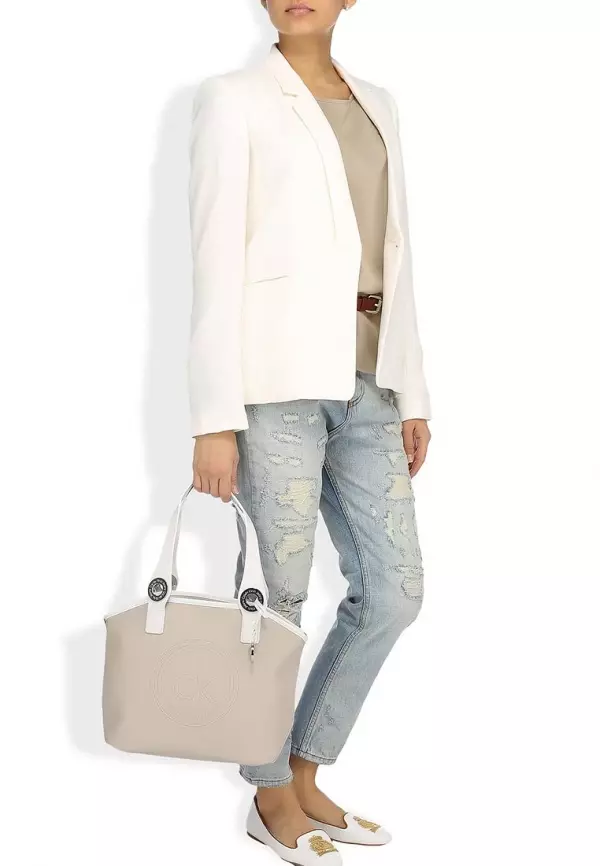 Calvin Klein Umufuka (Amafoto 83): Moderi z'abagore, Icyegeranyo cya Jeans 2756_19