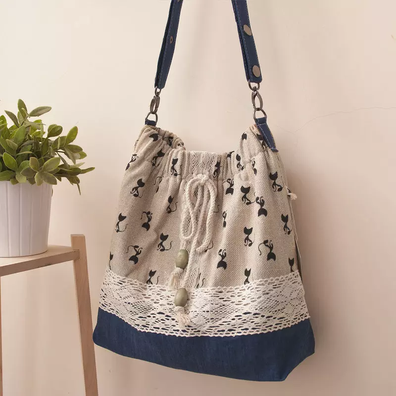 Текстильні сумки (86 фото): жіночі стильні складні сумки з текстилю, бренд Moshna 2775_27