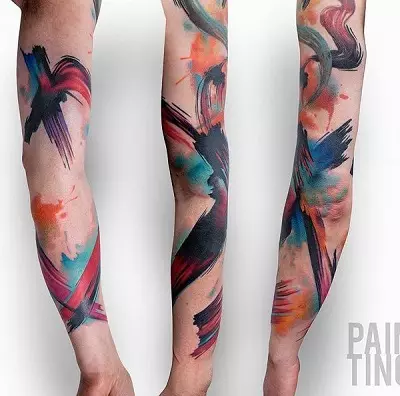 Tatuatge en estil Abstracció: Apunts per a nenes i per a nois, tatuatge a la mà ia l'espatlla, al coll i les cames, a l'esquena i en altres parts de el cos, el seu significat 277_31