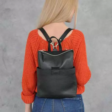 Bolsa de Feminina Backpack (96 fotos): O que usar modelos para a mãe de tecido e juventude, para laptop e rodas, para cidade e praia 2797_13