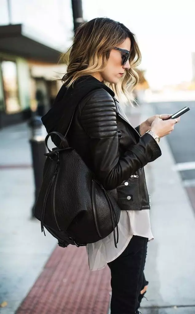 Dames Bag-Rugzak (96 foto's): Wat te dragen Modellen voor mama uit stof en jeugd, voor laptop en wielen, voor stad en strand 2797_54