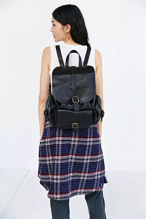 Bolsa de Feminina Backpack (96 fotos): O que usar modelos para a mãe de tecido e juventude, para laptop e rodas, para cidade e praia 2797_71