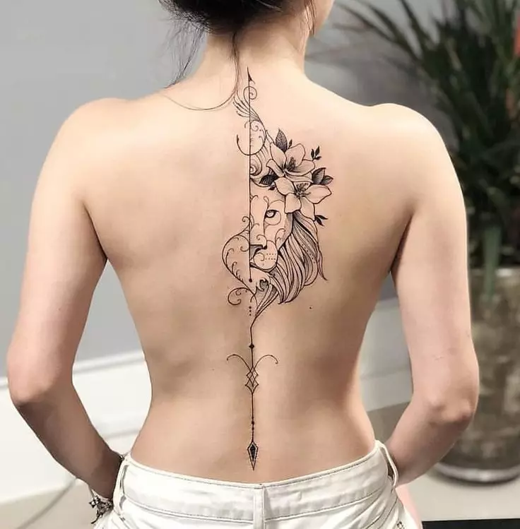 Tender tattoo: sketches for girls. Tattoos on hand and on shoulders, small and large. Gentle flowers and other feminine and sophisticated tattoos 282_38