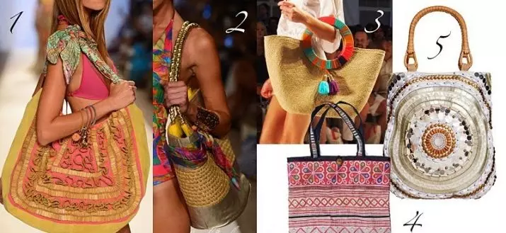 Plážové tašky (78 fotek): model-rohož pro pláž 2021, velký a transparentní z tajné, pletené a slámy victoria 2836_60