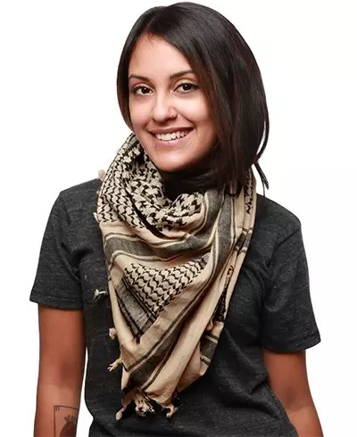 Araphak Scarf (Linepe tse 57): Tsela ea ho Tie araphant molaleng, hloohong ea ka 2844_18